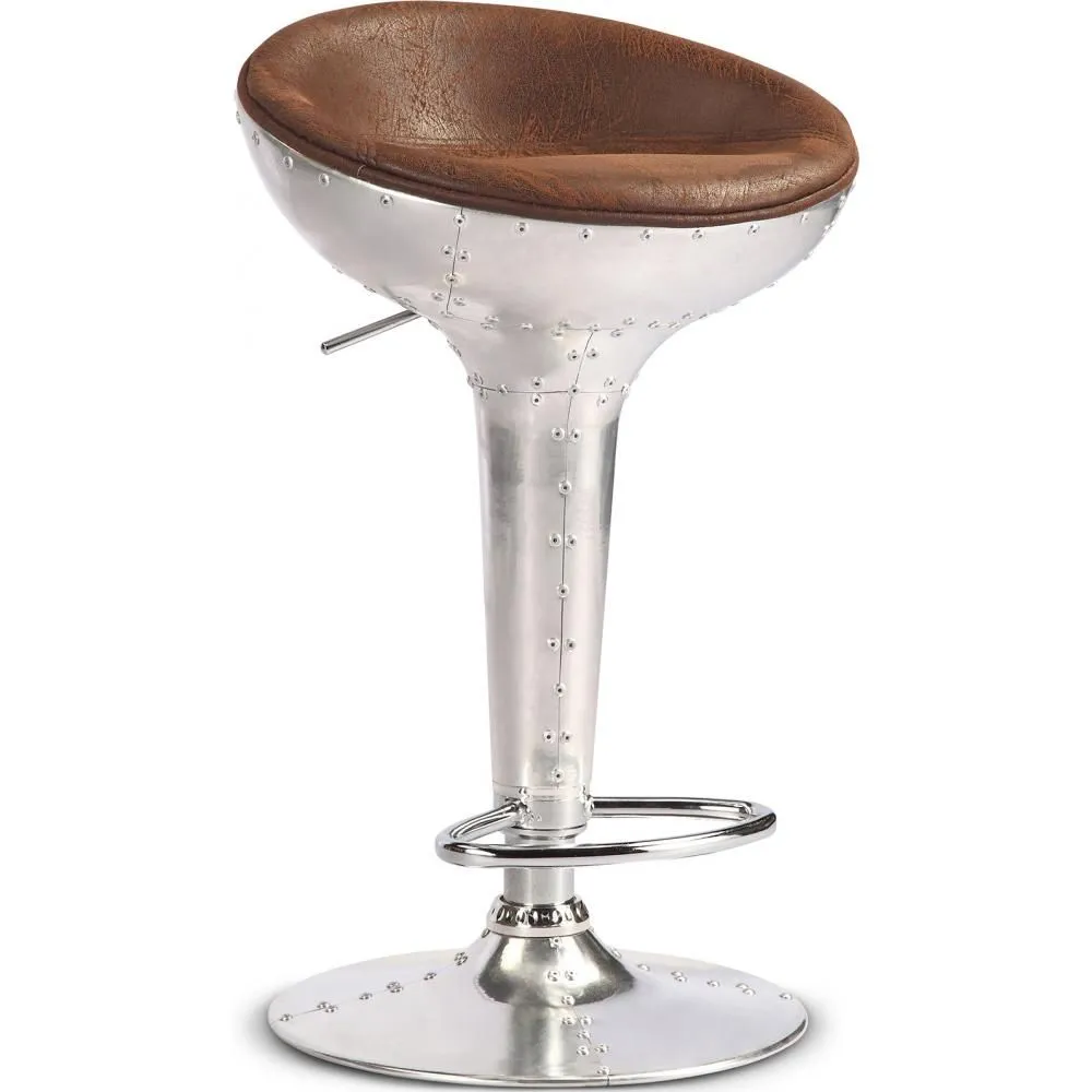 Sgabello rotondo in metallo - Stile Aviator - 70 cm - Aviator image 8