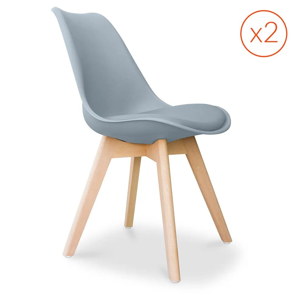 Lotto di 2 Sedie Denisse design scandinavo image 8