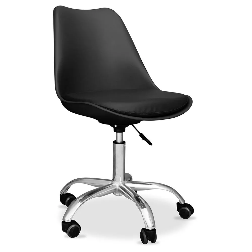 Sedia da ufficio con ruote - Sedia da scrivania girevole - Tulip image 8
