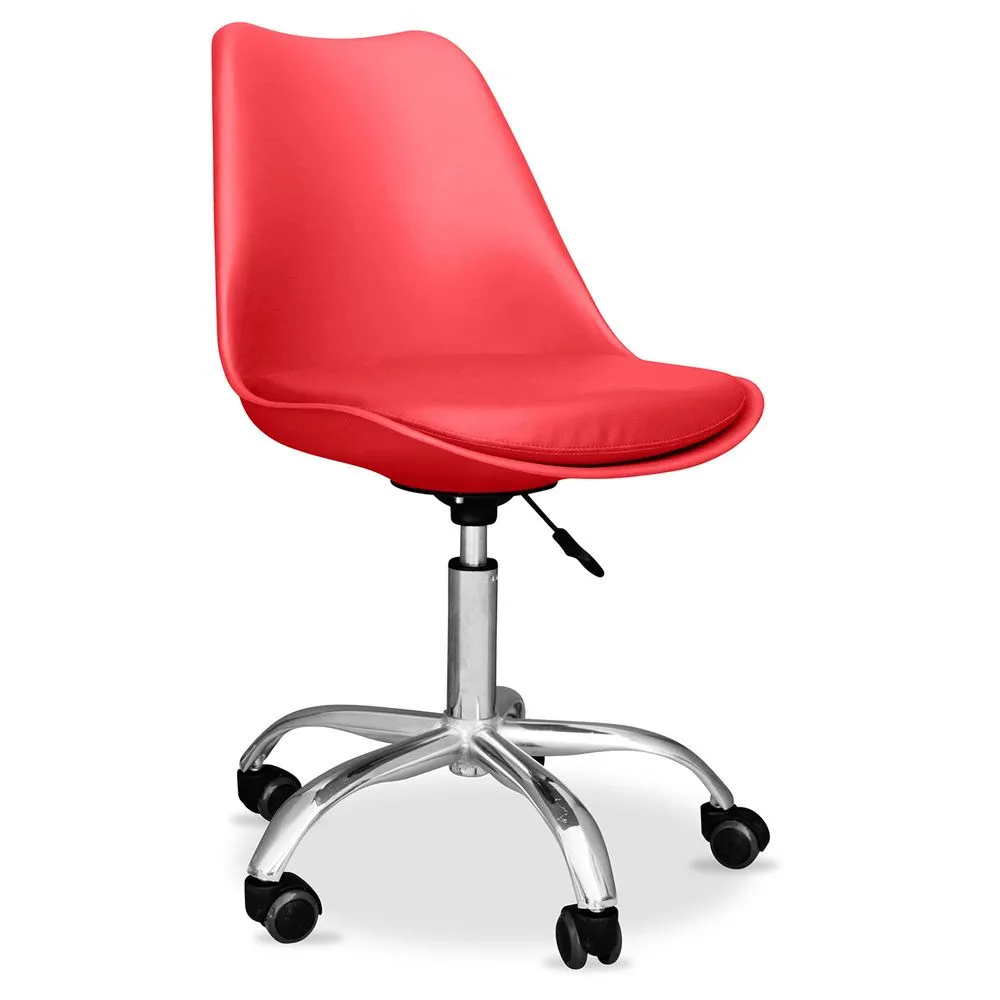 Sedia da ufficio con ruote - Sedia da scrivania girevole - Tulip image 8