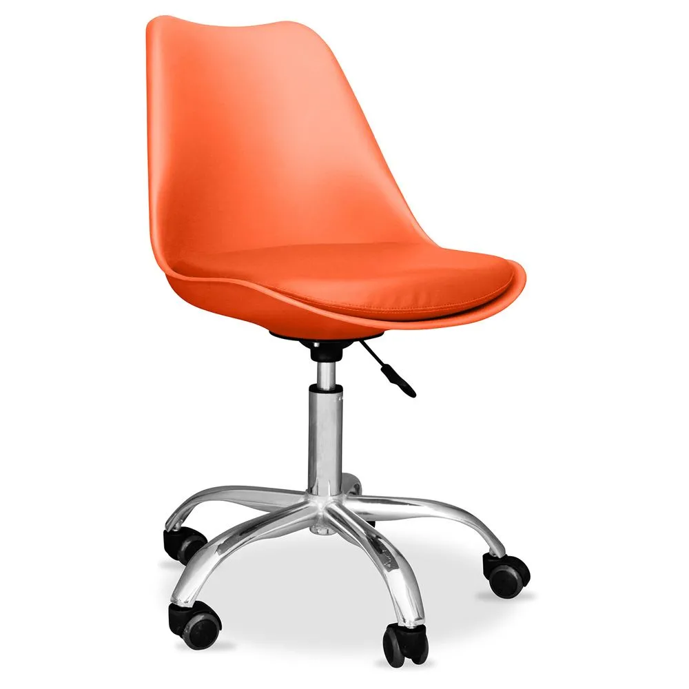 Sedia da ufficio con ruote - Sedia da scrivania girevole - Tulip image 8