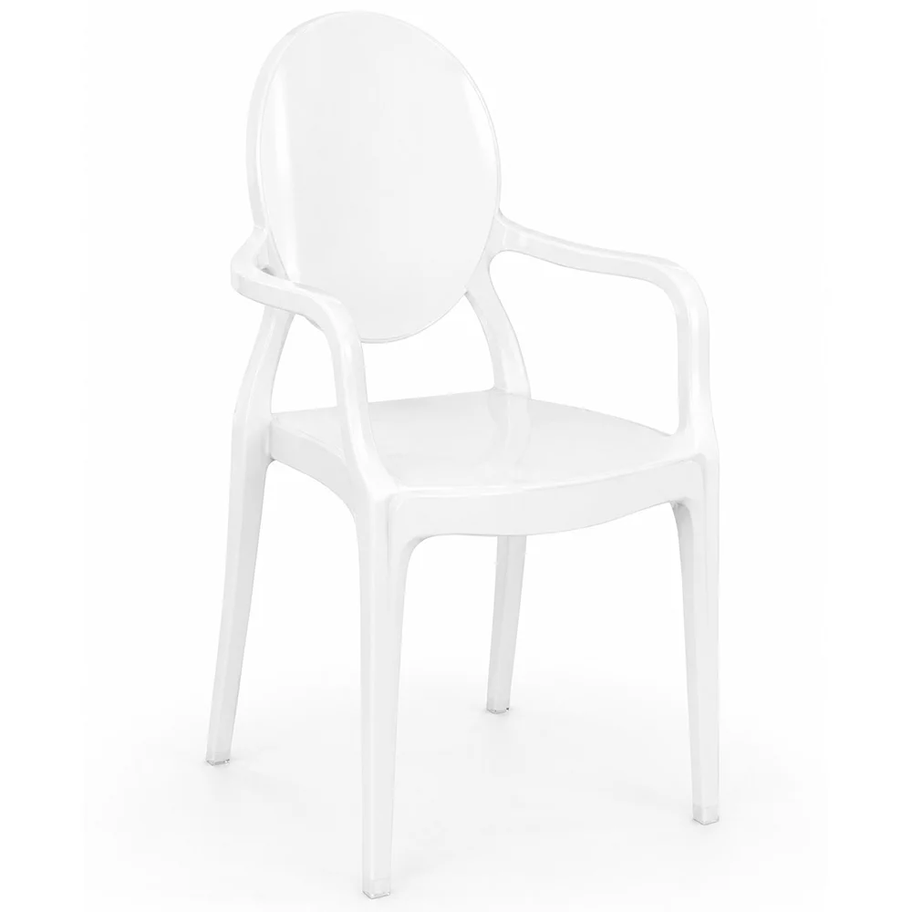 Sedia da pranzo trasparente - Design con braccioli - Victoria Queen image 8