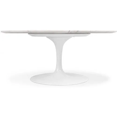Tavolo da pranzo rotondo - 110 cm - Marmo - Tulip  image 8
