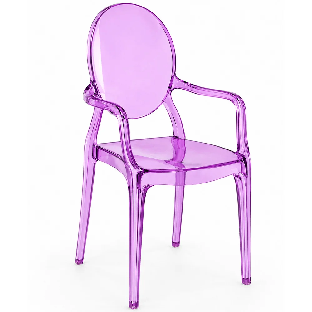 Sedia da pranzo trasparente - Design con braccioli - Victoria Queen image 8
