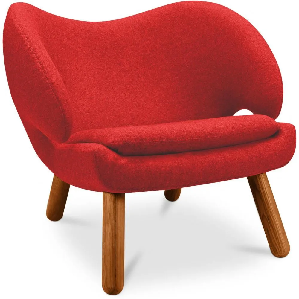 Poltrona Rivestita in Tessuto - Design Scandinavo - Pelitano image 8