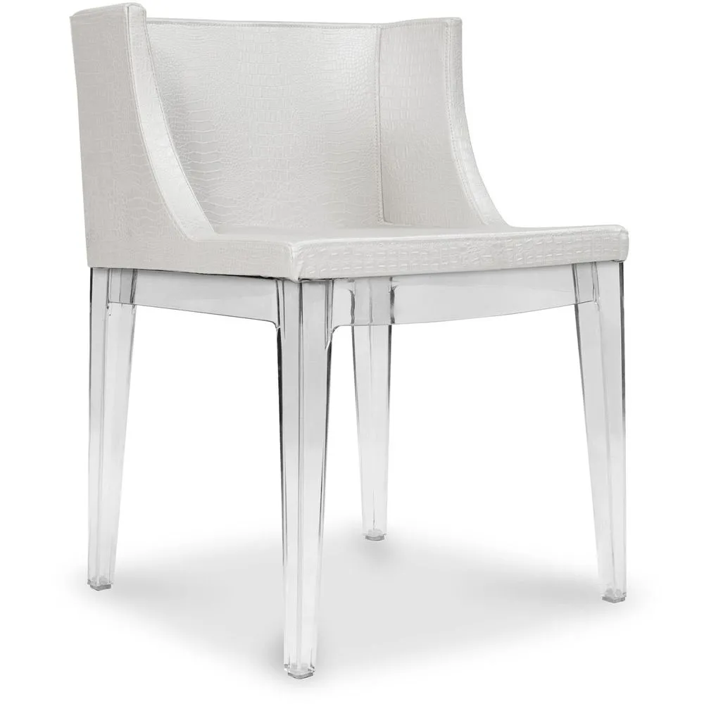 Sedia da Pranzo di Design - Gambe Trasparenti - Mila image 8