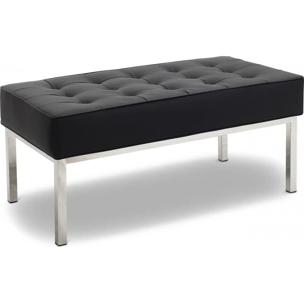 Panchina di Design - 2 posti - Rivestita in pelle - Konel image 8