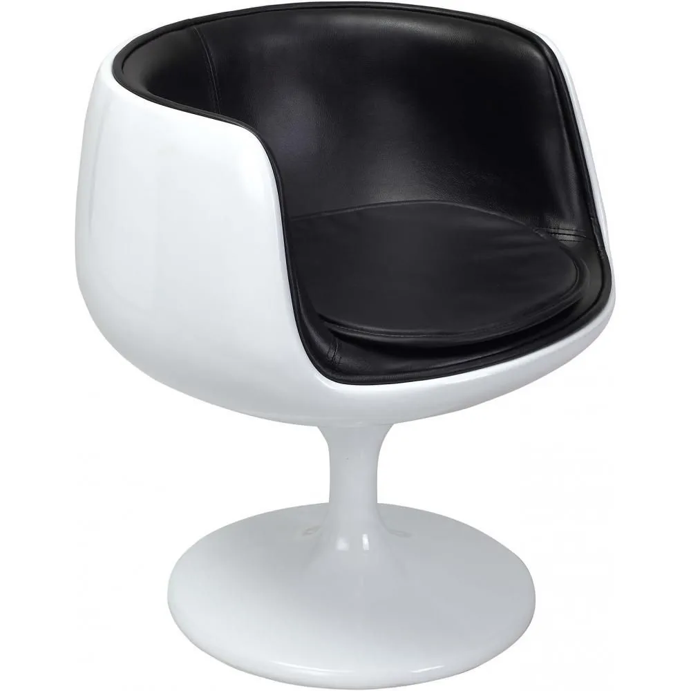 Sedia da salotto - Sedia di design bianca - Rivestita in pelle - Ginevra image 8