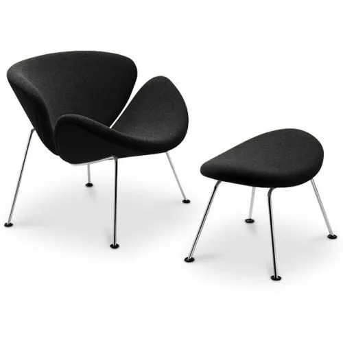 Poltrona di Design con Poggiapiedi - Rivestimento - Chunk image 8