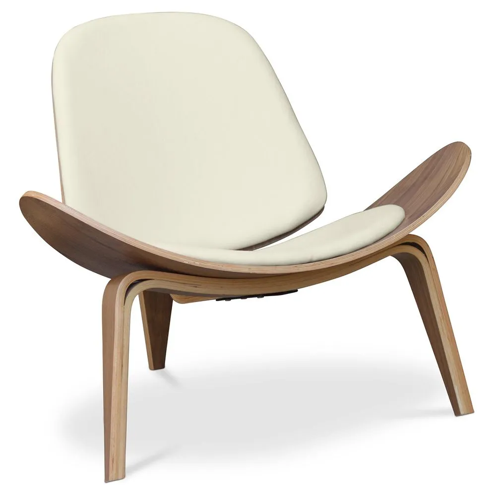 Poltrona di design - Poltrona Scandinava - Rivestita in pelle - Lucy image 8