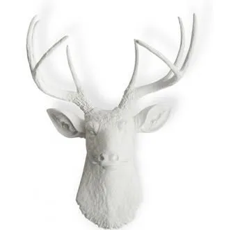  Decorazione da Parete - Testa di Cervo Bianco - Uka image 8