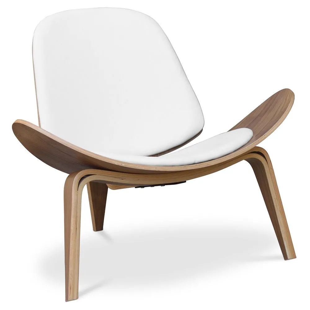 Poltrona di design - Poltrona Scandinava - Rivestita in pelle - Lucy image 8