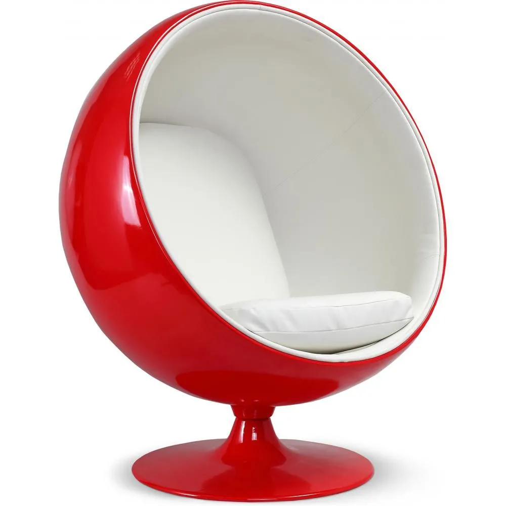 Poltrona di Design a Forma di Palla - Rivestita in similpelle - Baller image 8