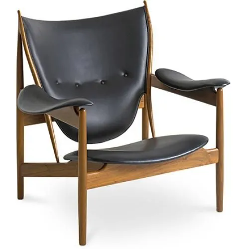 Poltrona di Design con Braccioli - Legno e Pelle - Captain image 8