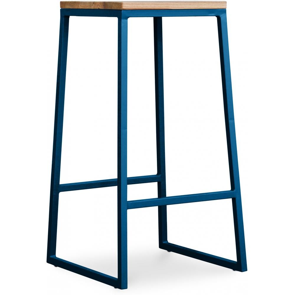 Sgabello da bar di design industriale - Legno e metallo - 76cm - Big Boy image 8