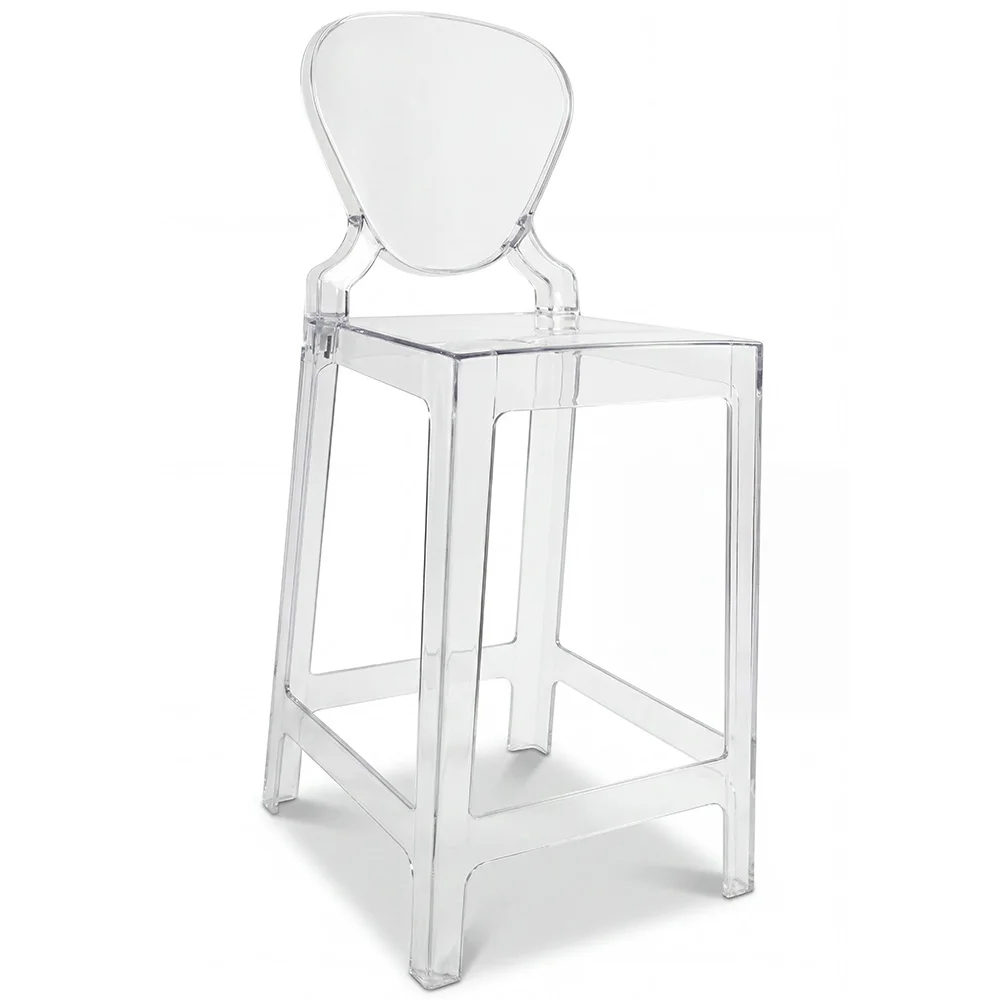 Sgabello da bar con schienale - Design trasparente - 75 cm - Victoria Queen image 8
