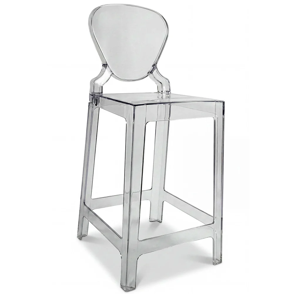 Sgabello da bar con schienale - Design trasparente - 75 cm - Victoria Queen image 8