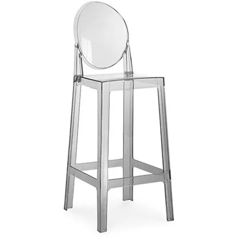 Sgabello da bar con schienale - Design trasparente - 75 cm - Victoria Queen image 8