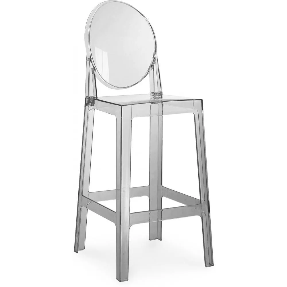 Sgabello da bar con schienale - Design trasparente - 65cm - Victoria Queen image 8