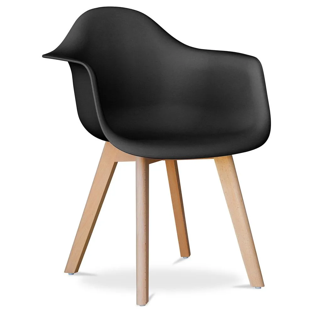 Sedia da pranzo con braccioli - Stile Scandinavo - Dominic image 8