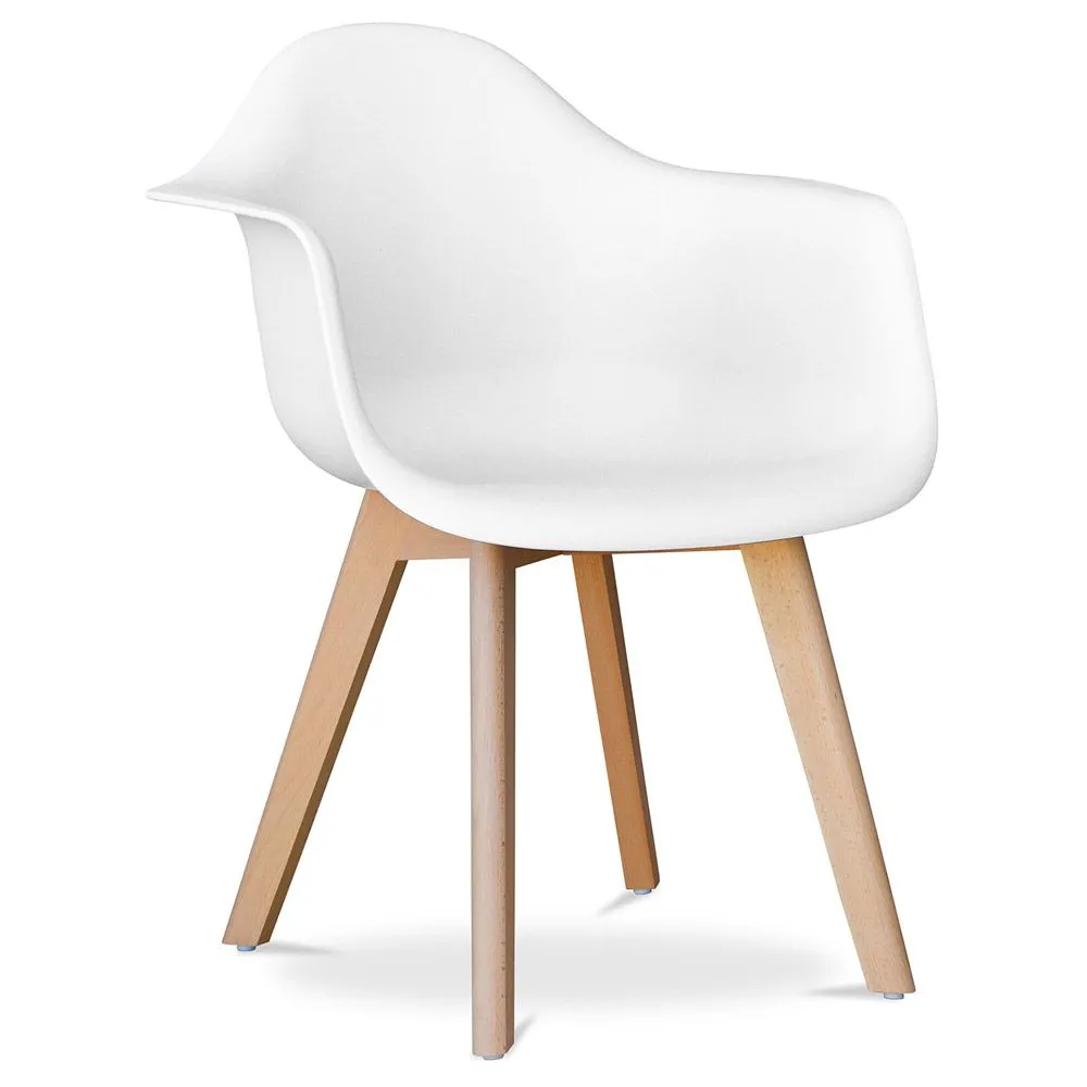 Sedia da pranzo con braccioli - Stile Scandinavo - Dominic image 8