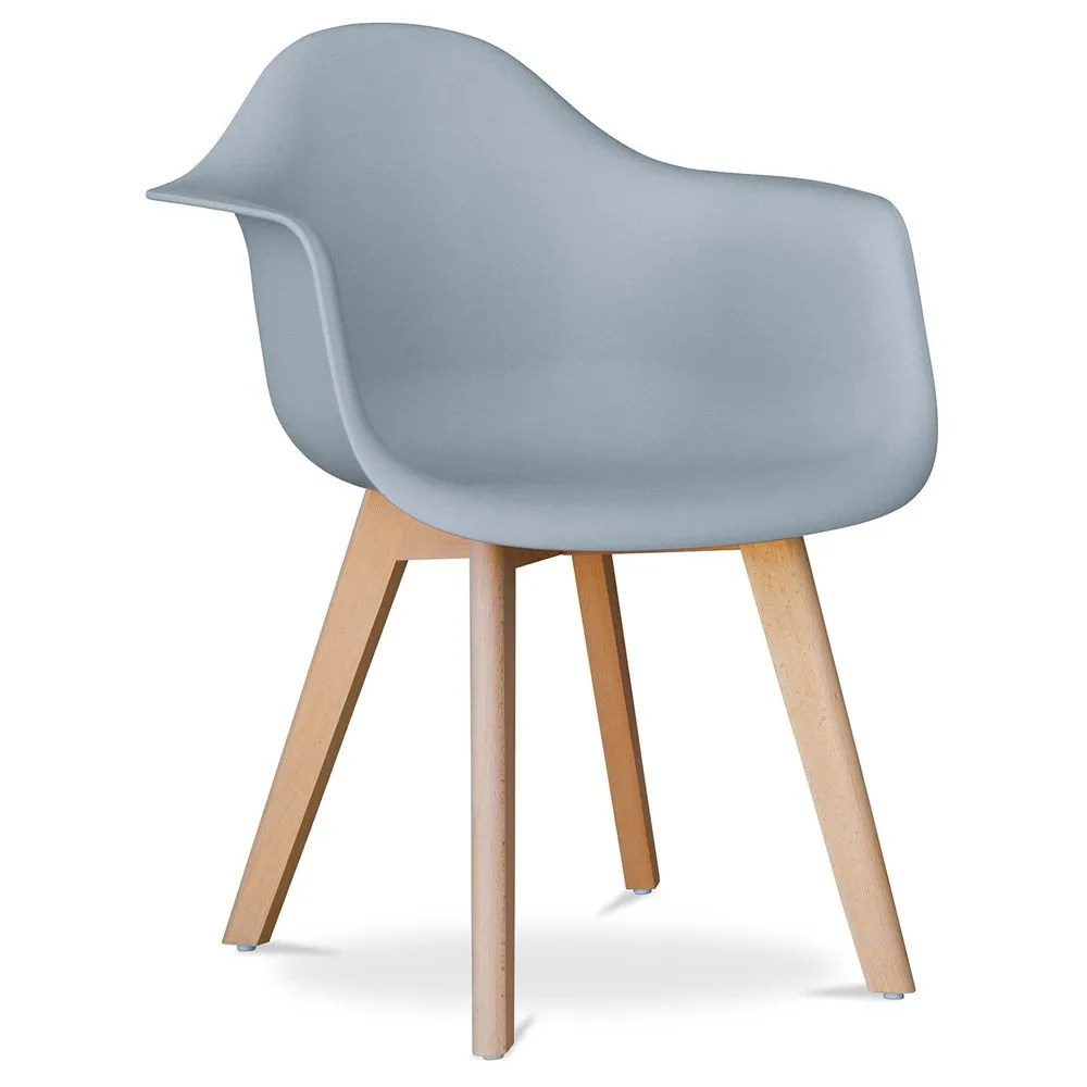 Sedia da pranzo con braccioli - Stile Scandinavo - Dominic image 8