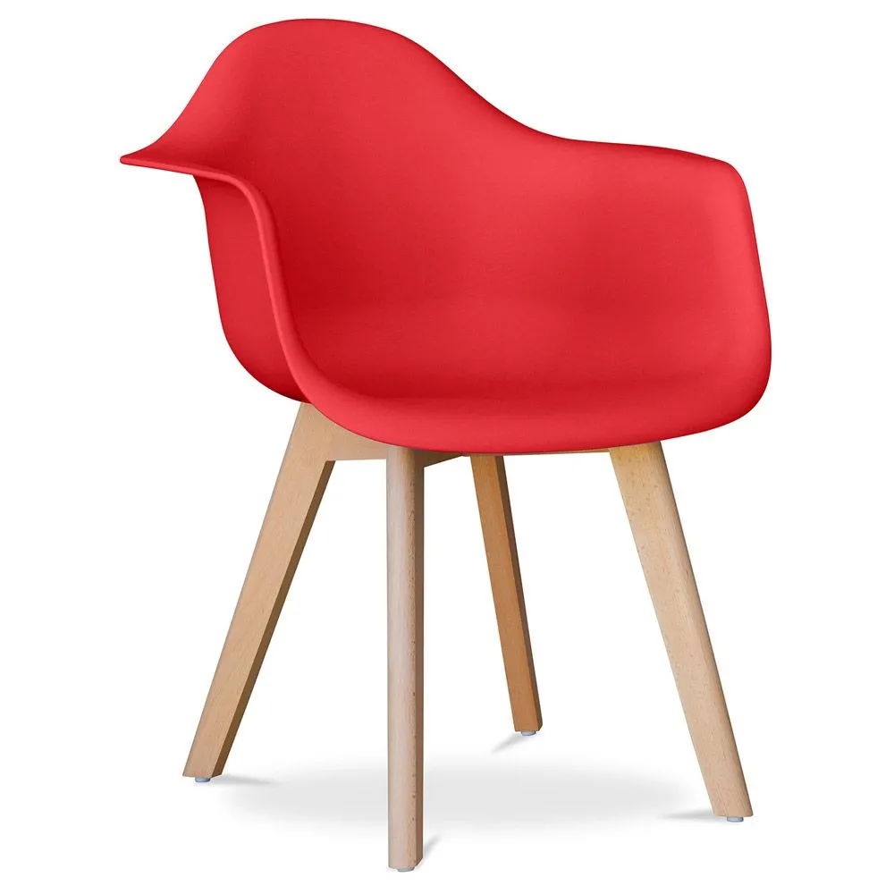 Sedia da pranzo con braccioli - Stile Scandinavo - Dominic image 8