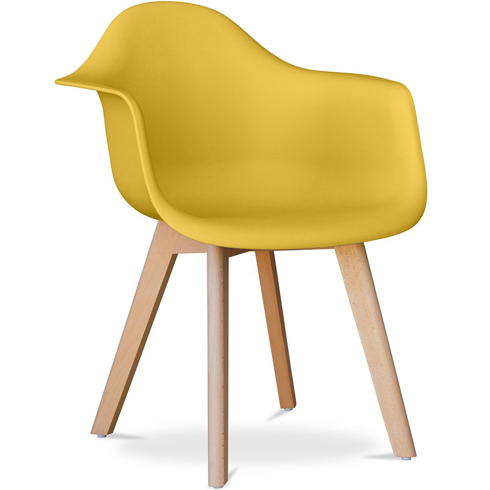 Sedia da pranzo con braccioli - Stile Scandinavo - Dominic image 8