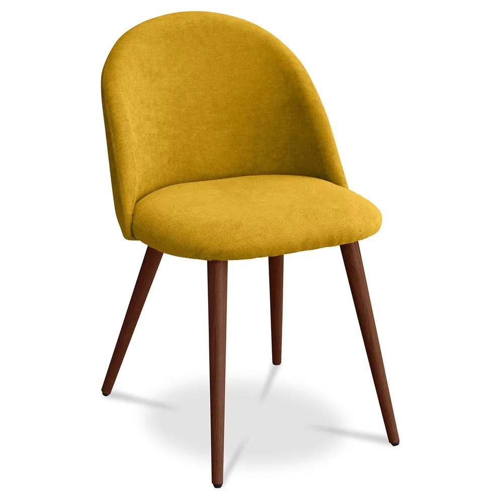 Sedia da pranzo - Rivestita in tessuto - Stile scandinavo - Evelyne image 8
