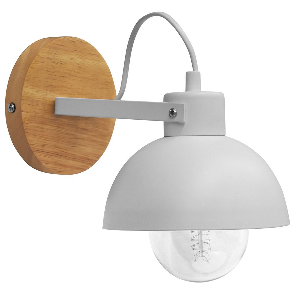 Lampada da Parete - Stile Scandinavo - Metallo e Legno - Syla image 8