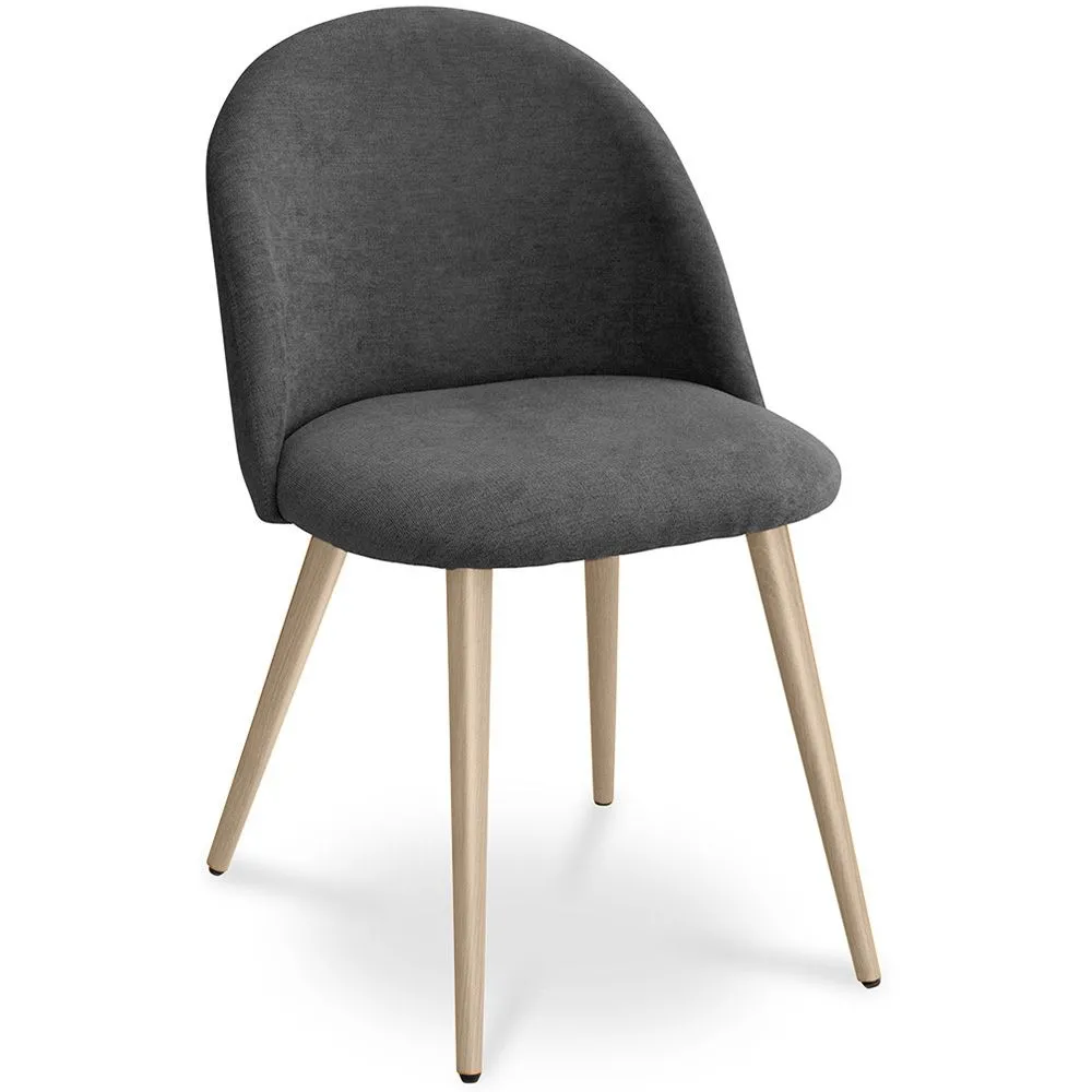Sedia da pranzo - Rivestita in tessuto - Stile scandinavo - Evelyne image 8