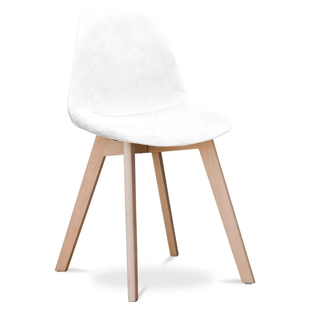 Sedia da pranzo imbottita in tessuto - Stile scandinavo - Denisse image 8