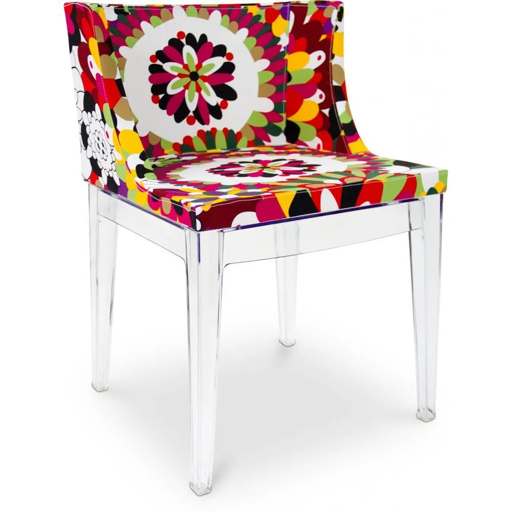 Sedia da pranzo - Gambe trasparenti - Design a motivi - Stile Miss image 8