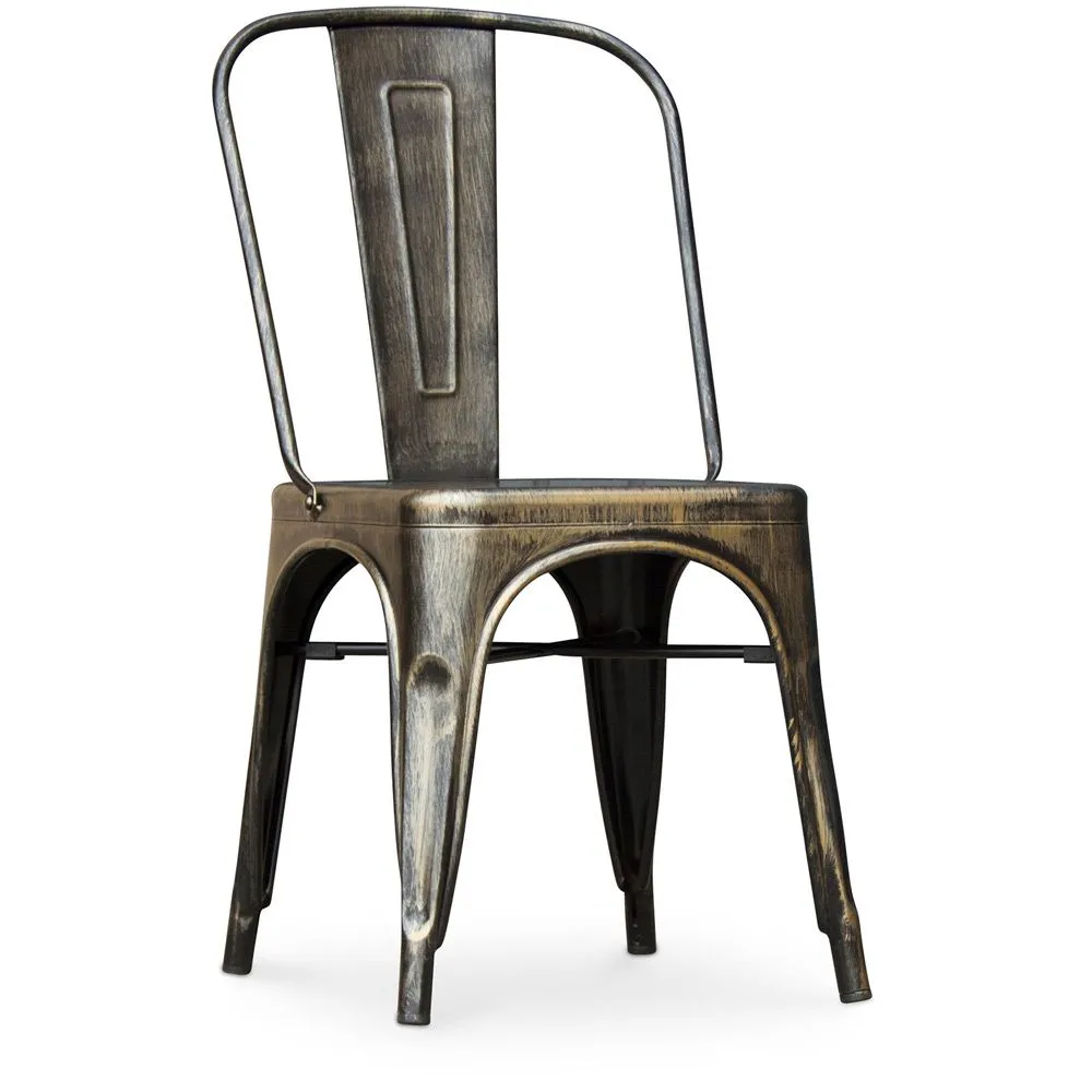 Sedia da pranzo in acciaio - Design industriale - Nuova edizione - Stylix image 8