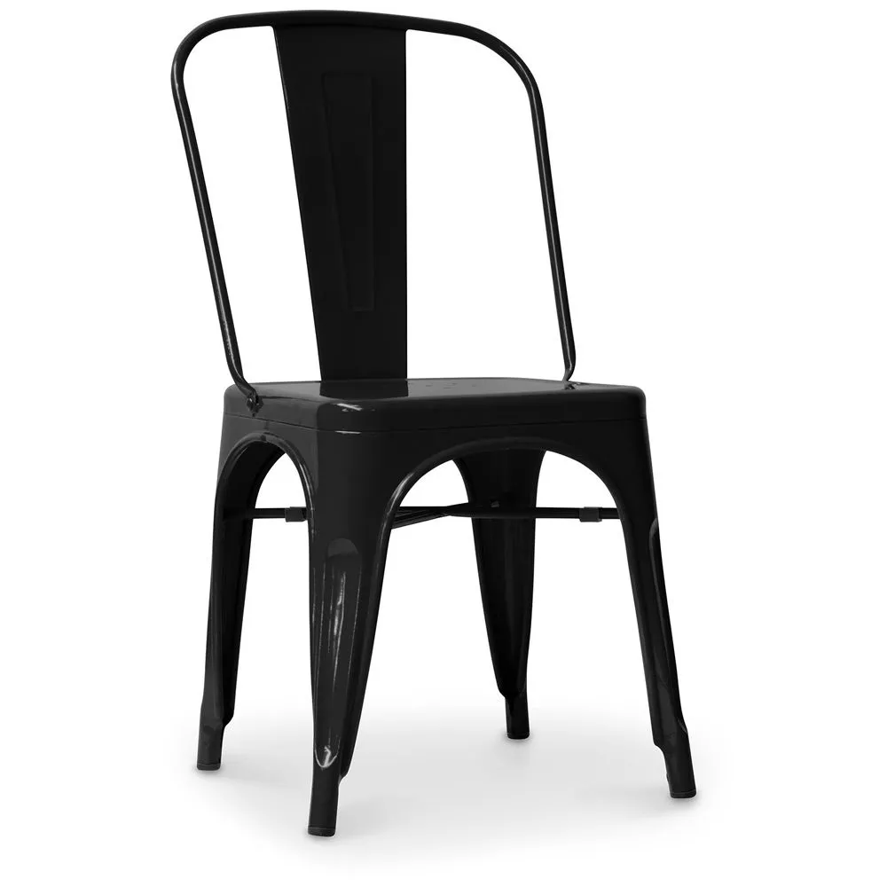 Sedia da pranzo in acciaio - Design industriale - Nuova edizione - Stylix image 8