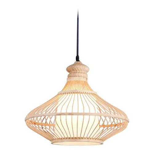 Lampada a soffitto in bambù - Lampada a sospensione stile Boho Bali - Amara image 8