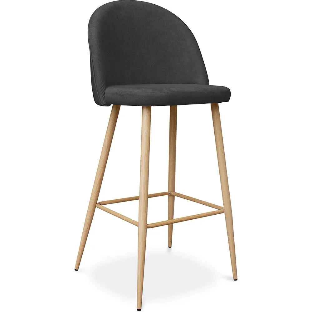 Sgabello imbottito in tessuto - Design scandinavo - 76cm - Evelyne image 8