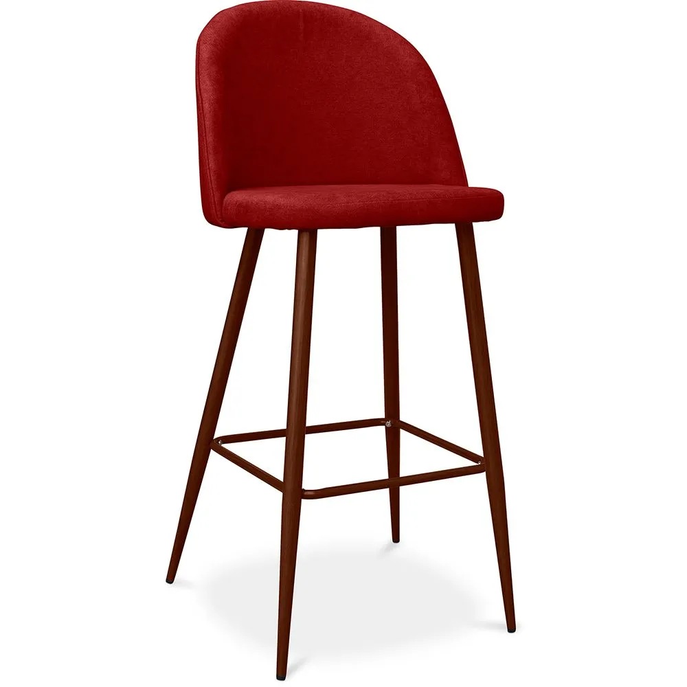 Sgabello imbottito in tessuto - Design scandinavo - 76cm - Evelyne image 8