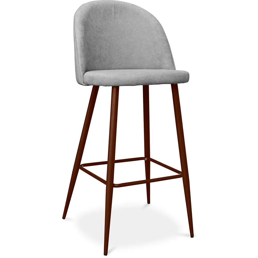 Sgabello imbottito in tessuto - Design scandinavo - 76cm - Evelyne image 8