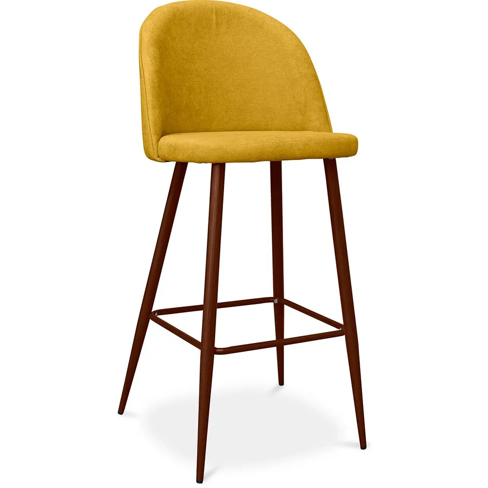 Sgabello imbottito in tessuto - Design scandinavo - 76cm - Evelyne image 8