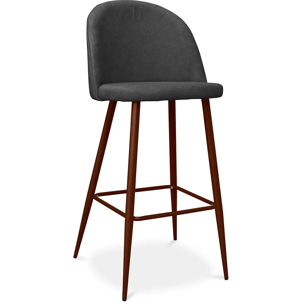 Sgabello imbottito in tessuto - Design scandinavo - 76cm - Evelyne image 8