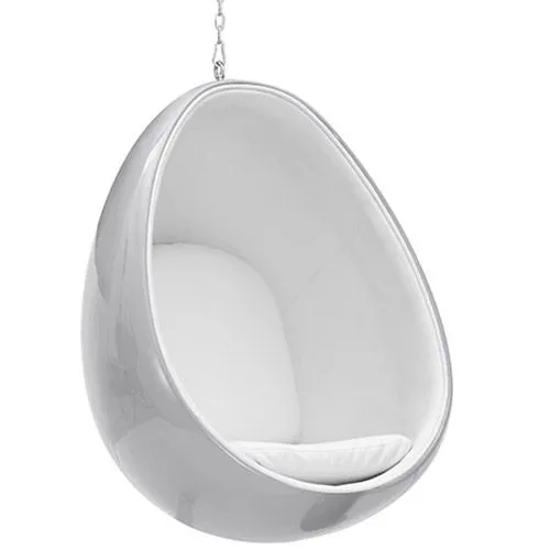  Poltrona Sospesa di Design a Forma di Uovo - Rivestita in Tessuto - Eny image 8