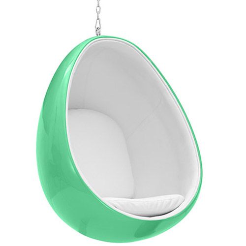  Poltrona Sospesa di Design a Forma di Uovo - Rivestita in Tessuto - Eny image 8