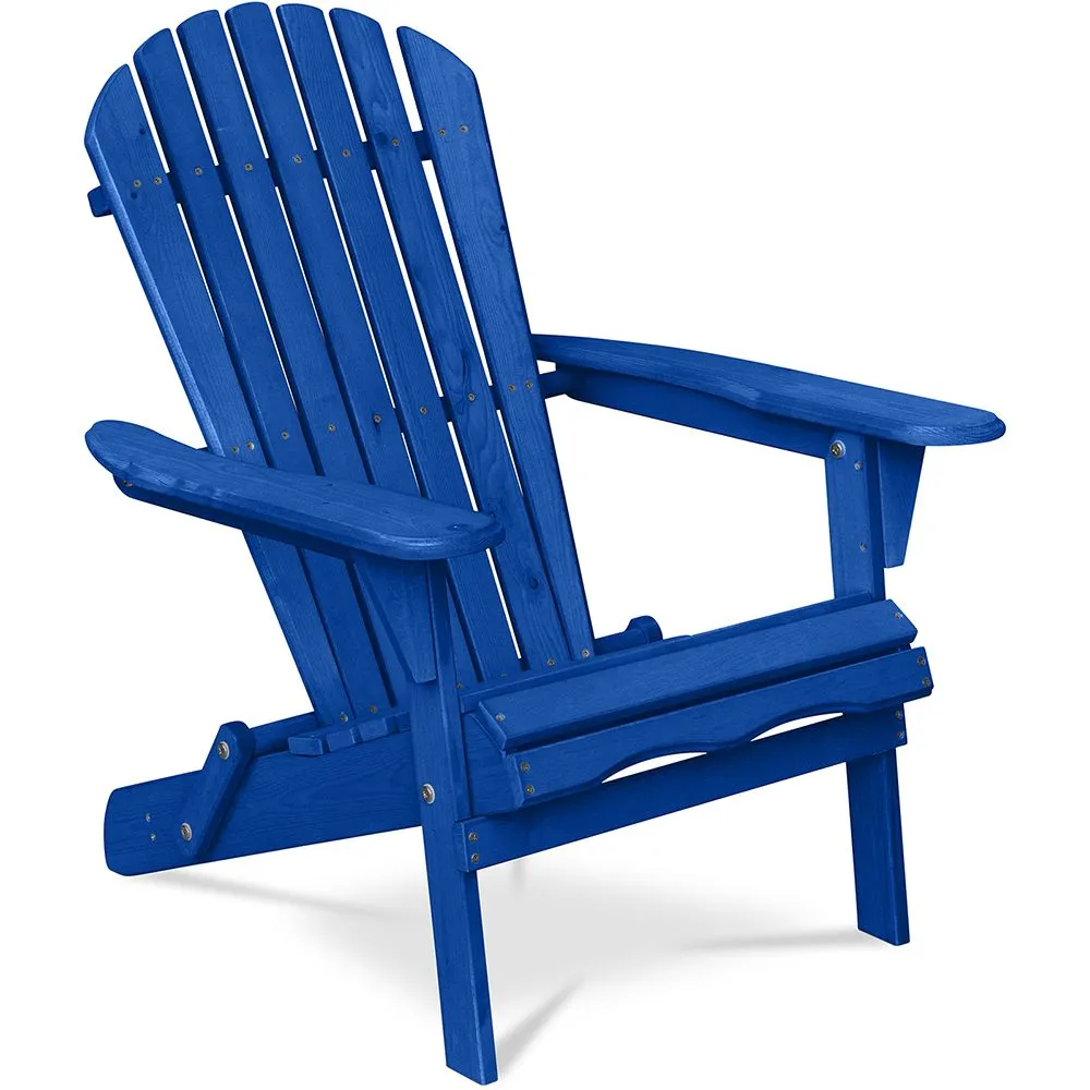 Sedia da esterno in legno con braccioli - Sedia da giardino Adirondack - Adirondack image 8