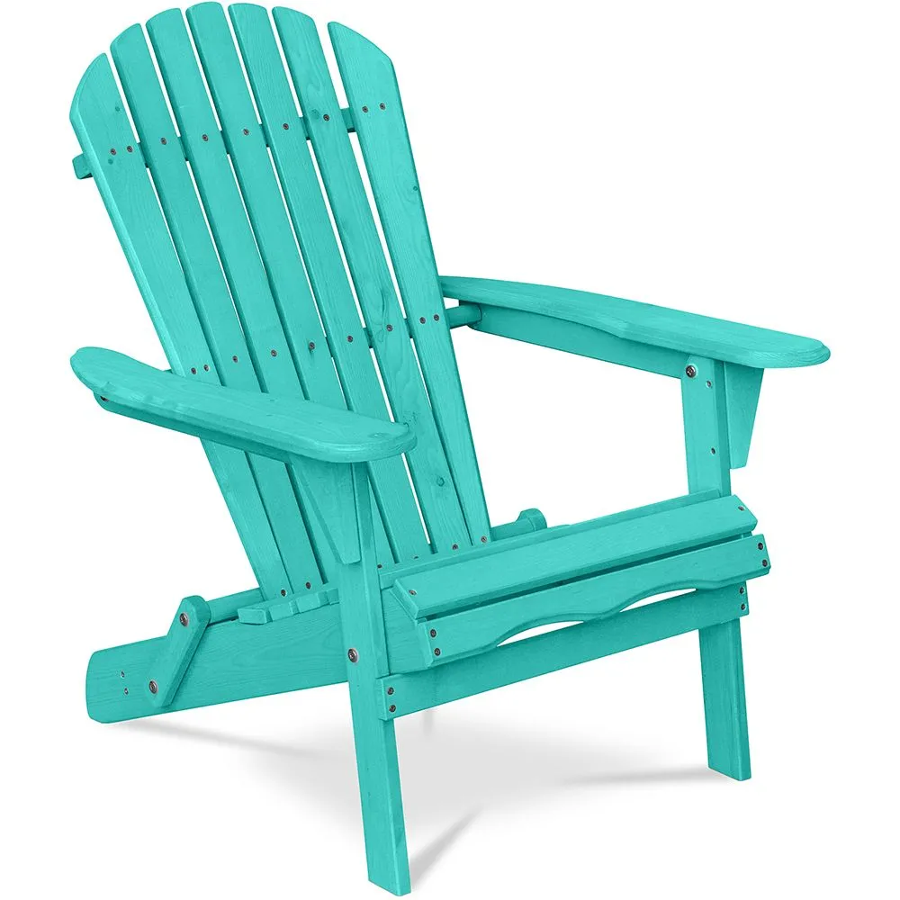 Sedia da esterno in legno con braccioli - Sedia da giardino Adirondack - Adirondack image 8