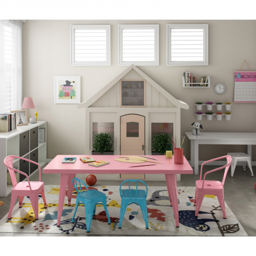 Sedia per bambini - Sedia per bambini design industriale - Acciaio - Stylix