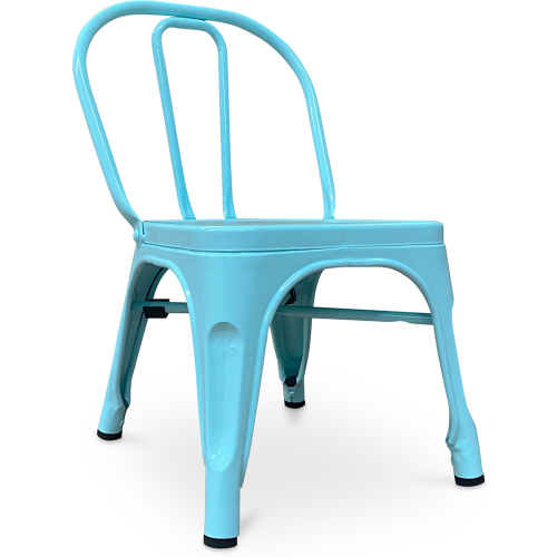 Sedia per bambini - Sedia per bambini design industriale - Acciaio - Stylix
