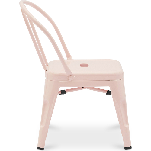 Sedia per bambini - Sedia per bambini design industriale - Acciaio - Stylix