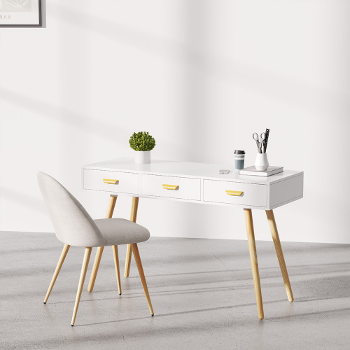 Scrivania in Legno con Cassetti - Stile Scandinavo - Pius