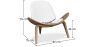 Poltrona di design - Poltrona Scandinava - Rivestita in pelle - Lucy image 7
